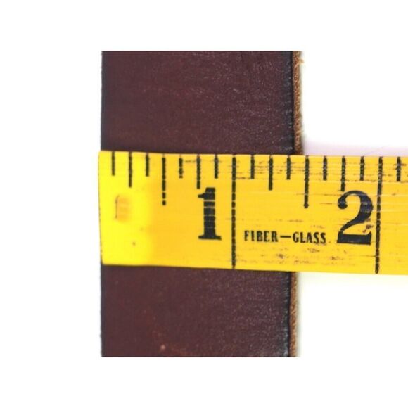 Treasure & Bond BROWN REAL LEATHER 1 3/8"Wd CASUAL DRESS WOMEN'S BELT Sz S (B47 - Picture 8 of 12